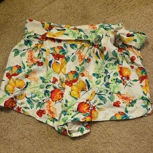 LC Lauren Conrad High Waist Floral Print Shorts - Multicolor